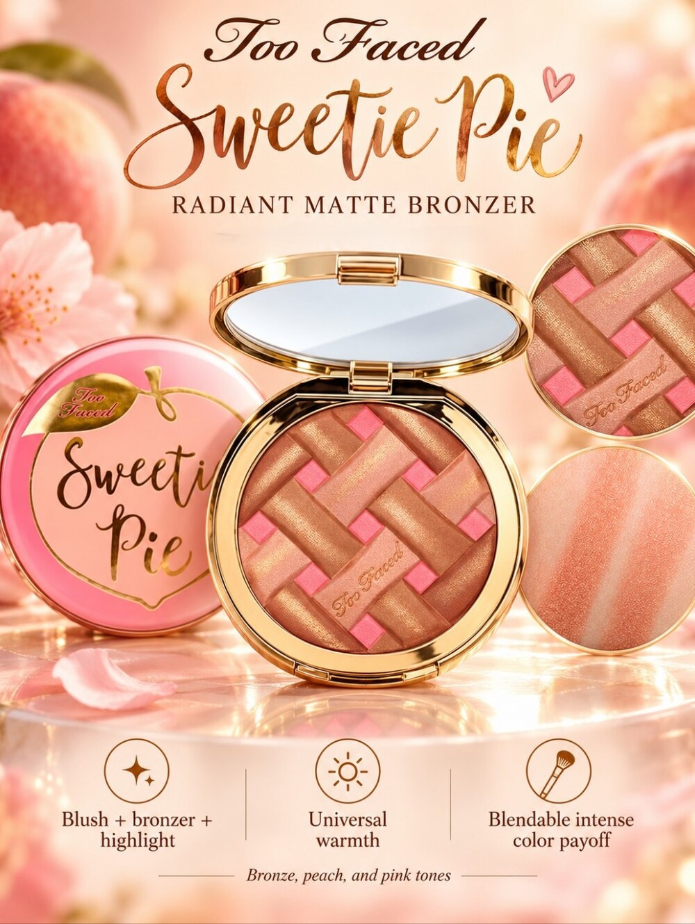 Too Faced Sweetie Pie Radiant Matte Bronzer